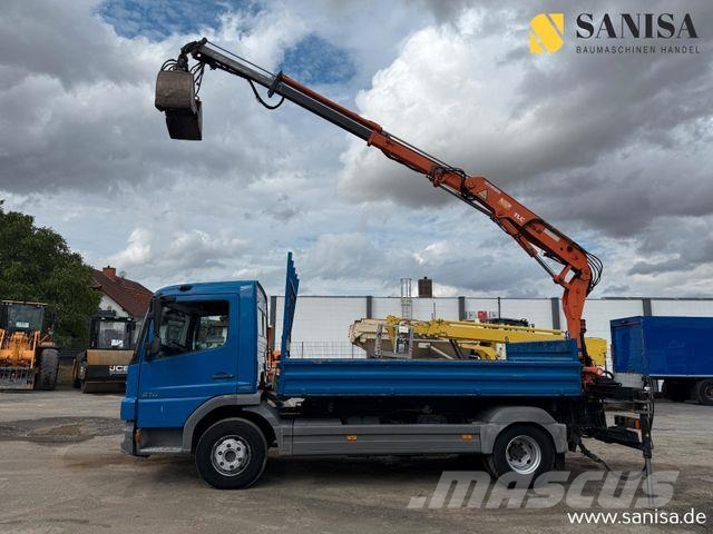 Mercedes-Benz Atego 818/918/MEILLER 3.S-Kipper/TEREX 65.2-A2L Bañeras basculantes usadas
