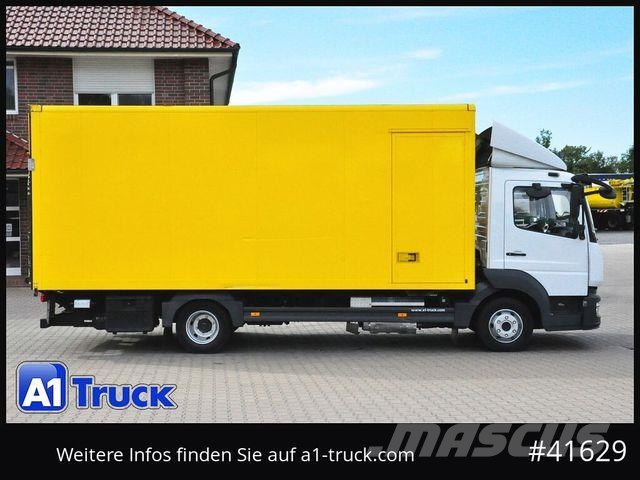 Mercedes-Benz Atego 818 L, Koffer, Automatik, , Seitentür Gesloten opbouw