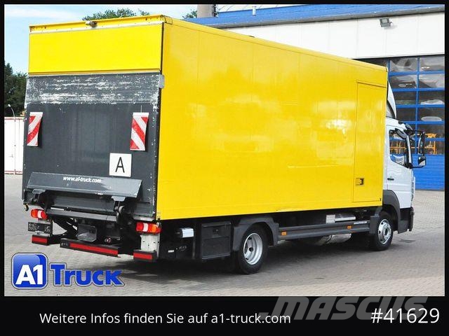 Mercedes-Benz Atego 818 L, Koffer, Automatik, , Seitentür Gesloten opbouw