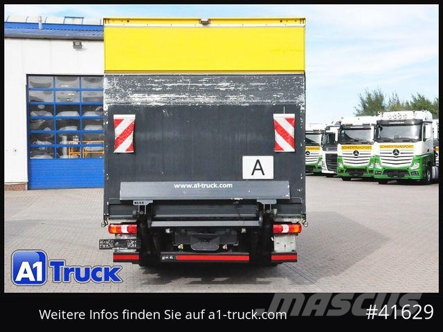 Mercedes-Benz Atego 818 L, Koffer, Automatik, , Seitentür Gesloten opbouw