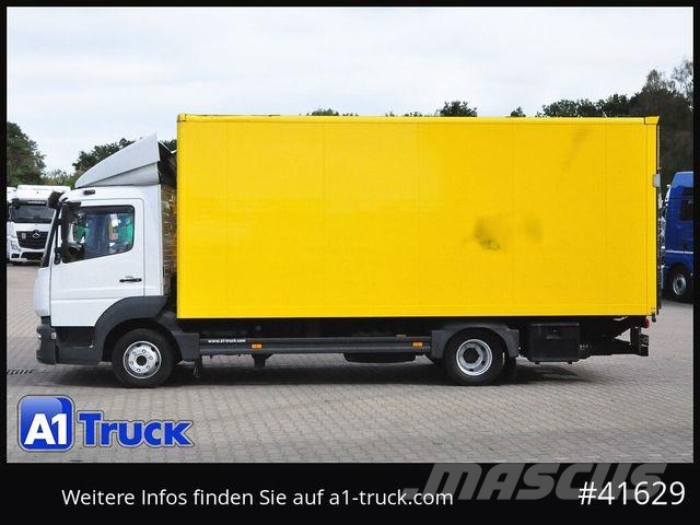 Mercedes-Benz Atego 818 L, Koffer, Automatik, , Seitentür Gesloten opbouw