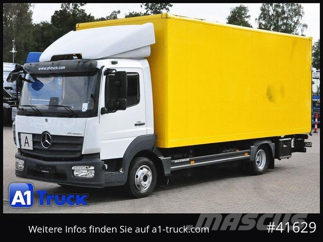 Mercedes-Benz Atego 818 L, Koffer, Automatik, , Seitentür Gesloten opbouw