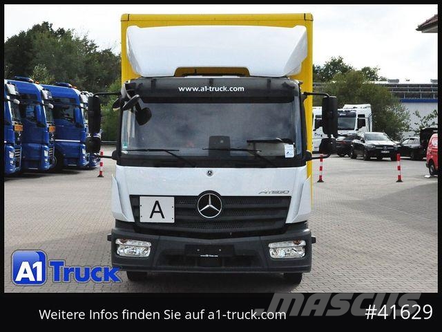 Mercedes-Benz Atego 818 L, Koffer, Automatik, , Seitentür Gesloten opbouw