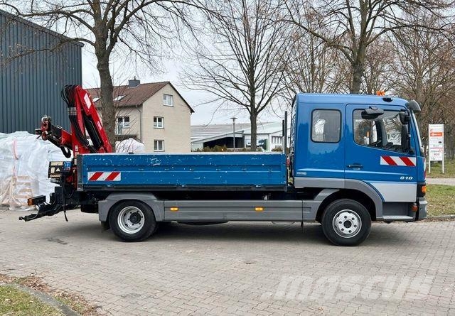 Mercedes-Benz ATEGO 818 - Pritsche - Kran - 137 TKm Camiones grúa