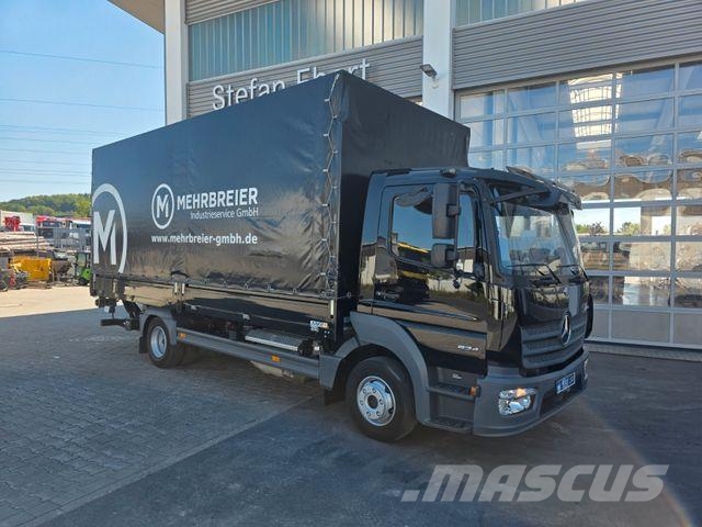 Mercedes-Benz Atego 824 L Bär LBW 1.000kg AHK Klima 3 Sitze Camión con caja abierta