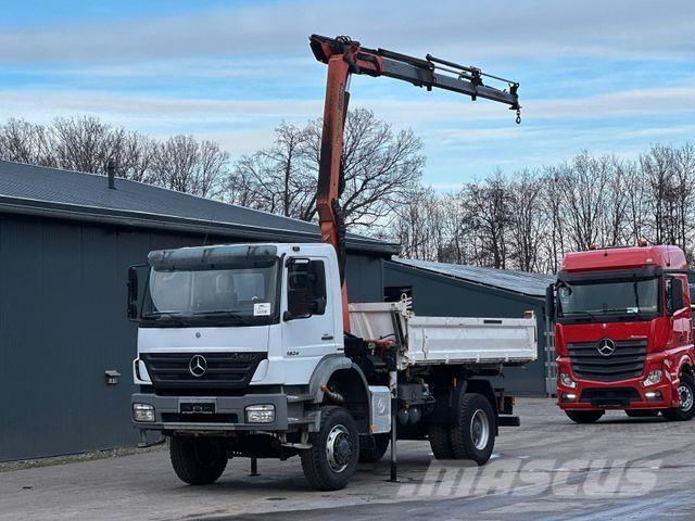 Mercedes-Benz Axor 1824 4x4 EU5 DSK, Palfinger PK9501 LK 6m³ Tipper trucks