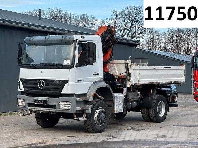Mercedes-Benz Axor 1824 4x4 EU5 DSK, Palfinger PK9501 LK 6m³ Tipper trucks