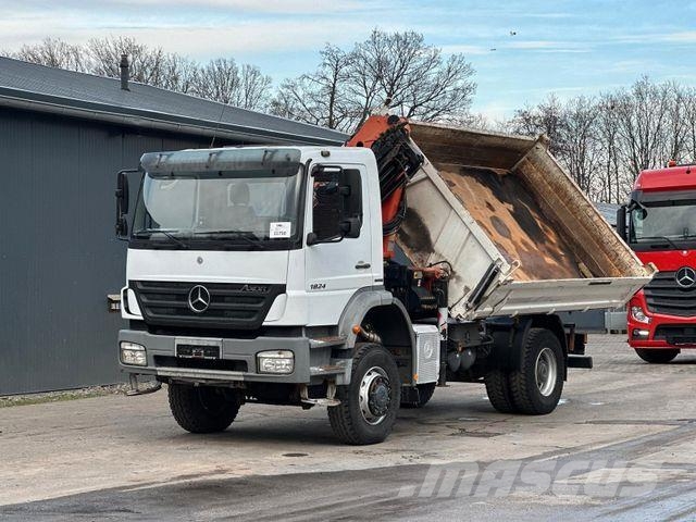 Mercedes-Benz Axor 1824 4x4 EU5 DSK, Palfinger PK9501 LK 6m³ Tipper trucks