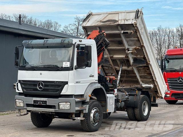 Mercedes-Benz Axor 1824 4x4 EU5 DSK, Palfinger PK9501 LK 6m³ Tipper trucks