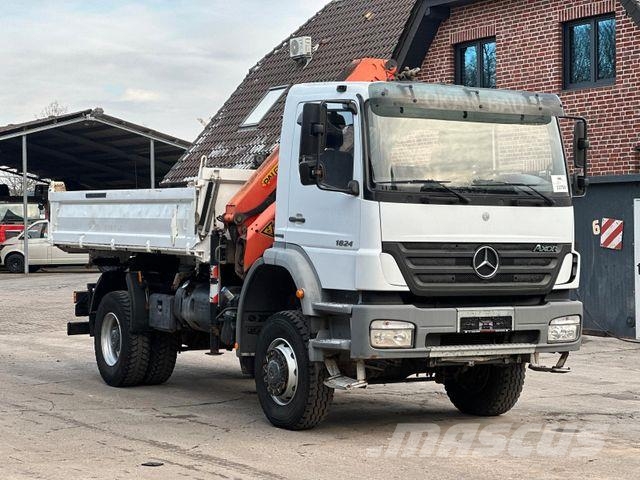 Mercedes-Benz Axor 1824 4x4 EU5 DSK, Palfinger PK9501 LK 6m³ Tipper trucks