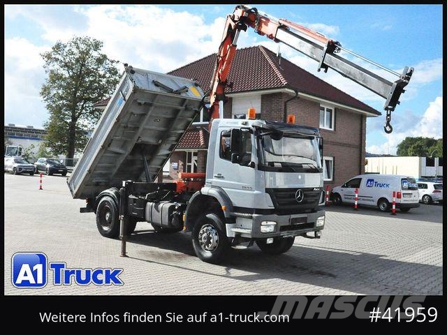 Mercedes-Benz Axor 1833, 4x4, Kran 3 Seiten Kipper, Funk Tovornjaki z žerjavom