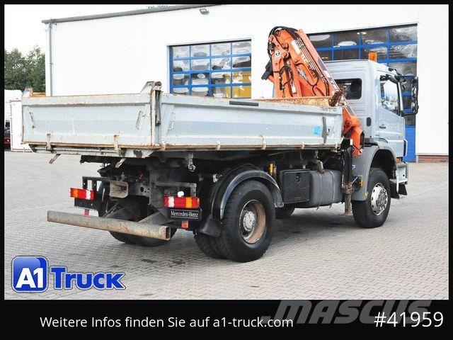 Mercedes-Benz Axor 1833, 4x4, Kran 3 Seiten Kipper, Funk Tovornjaki z žerjavom