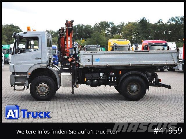 Mercedes-Benz Axor 1833, 4x4, Kran 3 Seiten Kipper, Funk Tovornjaki z žerjavom
