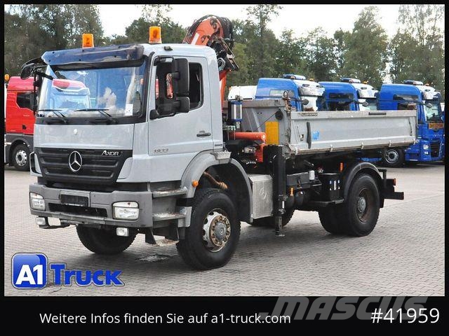 Mercedes-Benz Axor 1833, 4x4, Kran 3 Seiten Kipper, Funk Tovornjaki z žerjavom