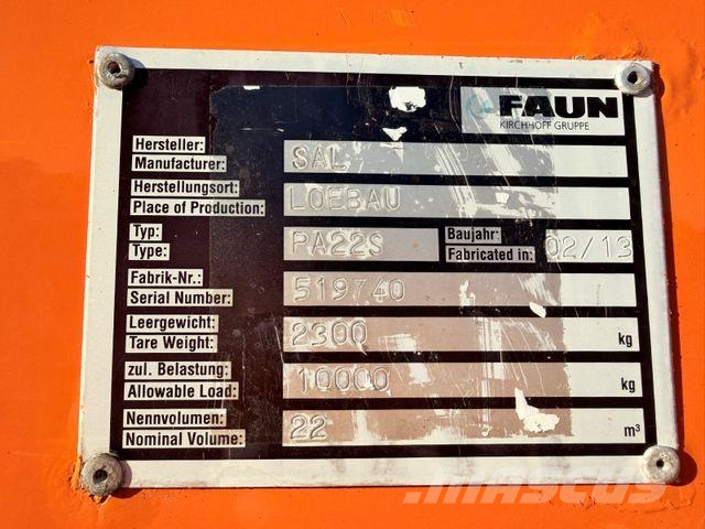 Mercedes-Benz Axor2629L Faun MSTS PACKER3/+Absetzbehälter/Müll Abrollkipper
