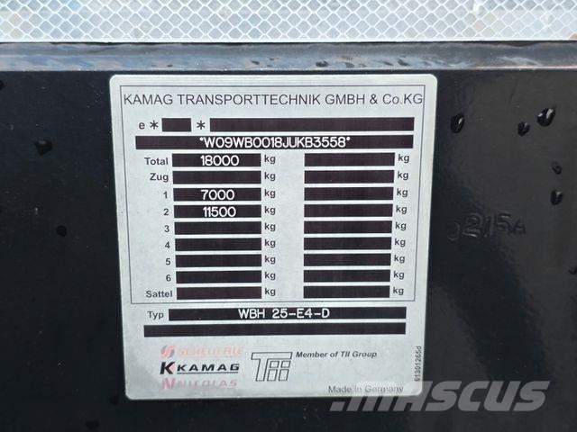 Mercedes-Benz Kamag WBH25 / Umsetzer (Mafi/Terberg) 平板车