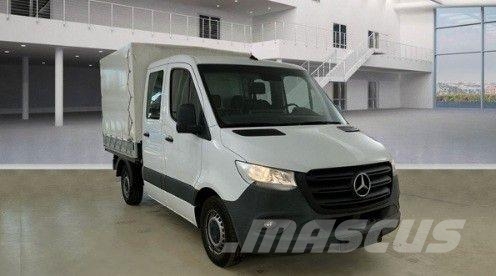 Mercedes-Benz Sprinter 215 CDI 9G DoKa Klima AHK Lastbil - Gardin