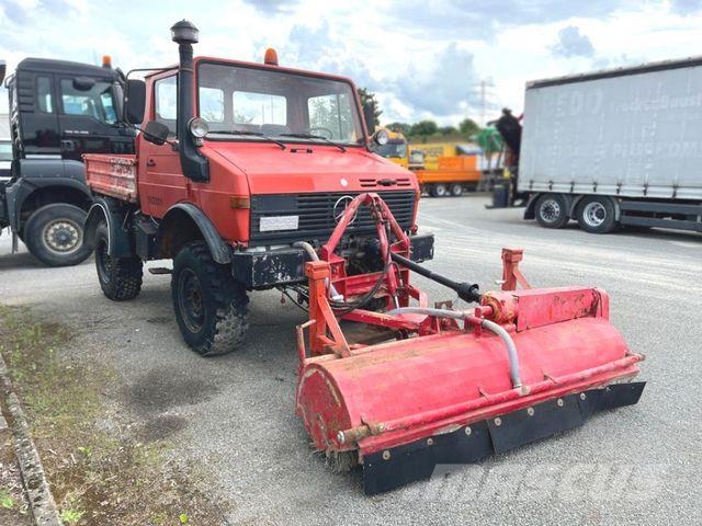 Mercedes-Benz Unimog U 424 2-Achs Allradkipper Front+Heckhydra Kipper