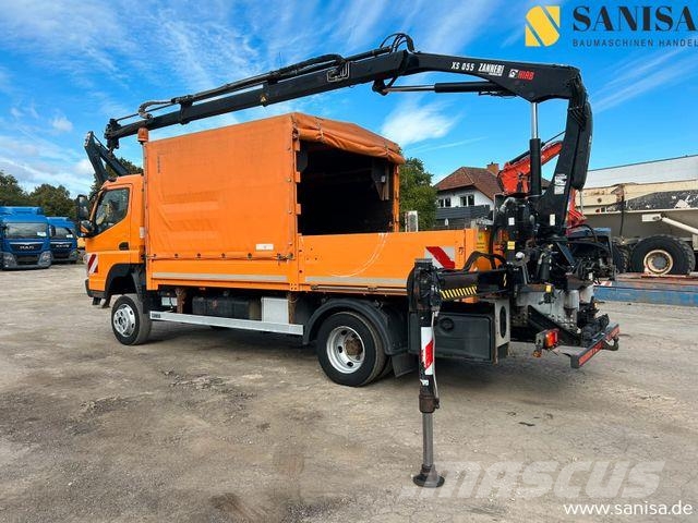 Mitsubishi Fuso Canter 6C18/Kran HIAB/4x4 Allrad/Klima Schuifzeilopbouw