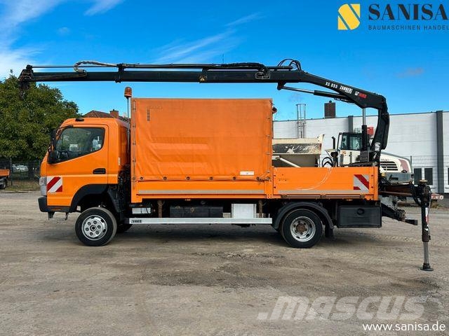 Mitsubishi Fuso Canter 6C18/Kran HIAB/4x4 Allrad/Klima Schuifzeilopbouw