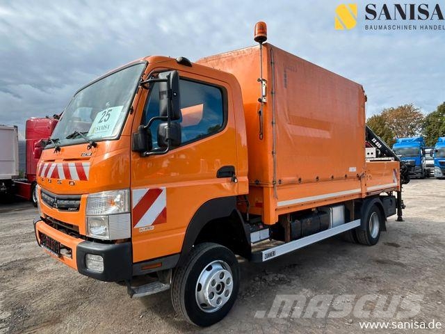 Mitsubishi Fuso Canter 6C18/Kran HIAB/4x4 Allrad/Klima Schuifzeilopbouw