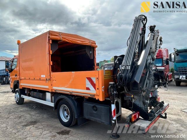 Mitsubishi Fuso Canter 6C18/Kran HIAB/4x4 Allrad/Klima Schuifzeilopbouw