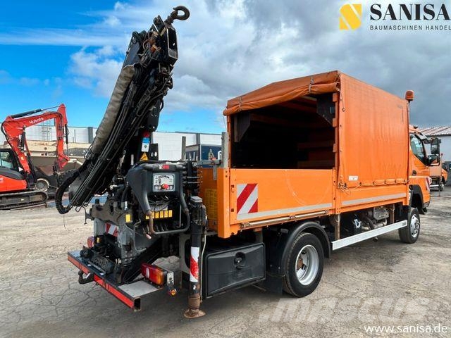 Mitsubishi Fuso Canter 6C18/Kran HIAB/4x4 Allrad/Klima Schuifzeilopbouw