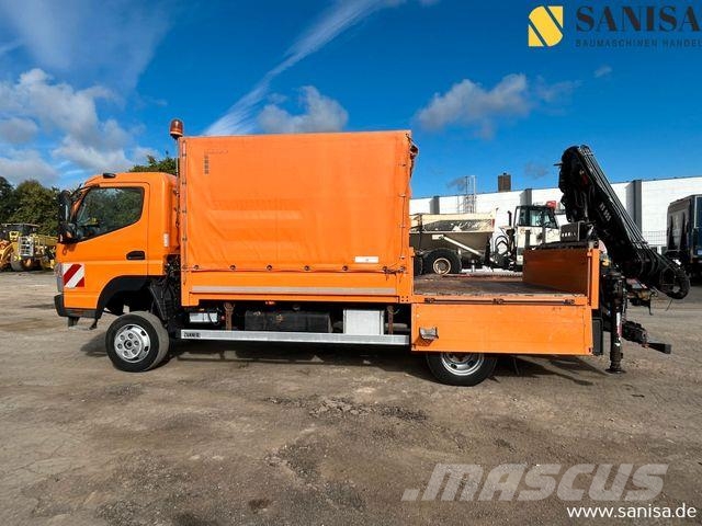 Mitsubishi Fuso Canter 6C18/Kran HIAB/4x4 Allrad/Klima Schuifzeilopbouw