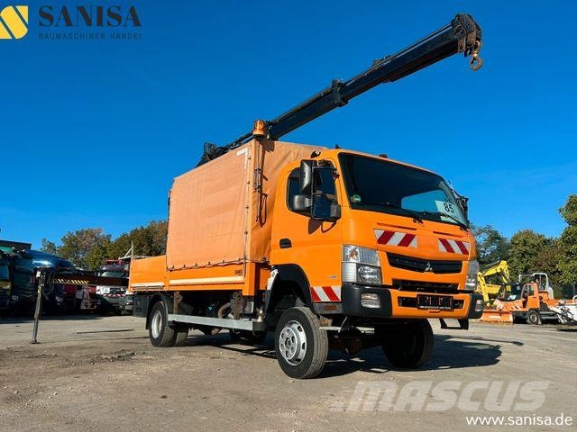 Mitsubishi Fuso Canter 6C18/Kran HIAB/4x4 Allrad/Klimai Tovornjaki s ponjavo