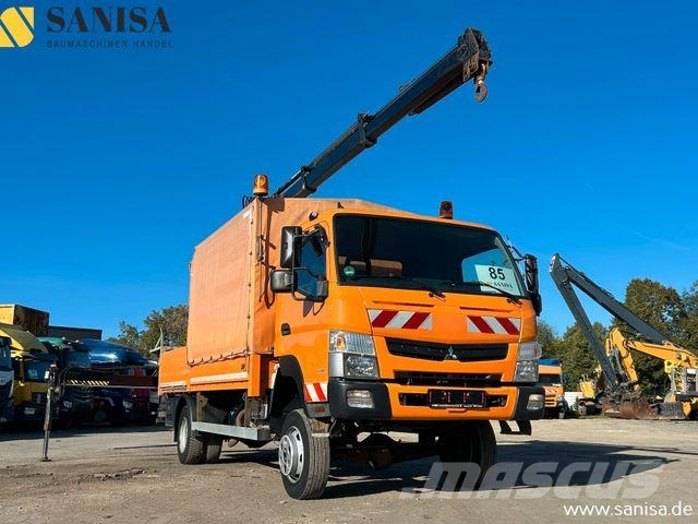 Mitsubishi Fuso Canter 6C18/Kran HIAB/4x4 Allrad/Klimai Tovornjaki s ponjavo