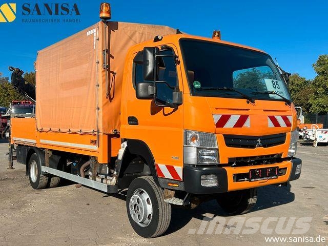 Mitsubishi Fuso Canter 6C18/Kran HIAB/4x4 Allrad/Klimai Tovornjaki s ponjavo