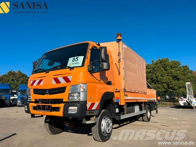 Mitsubishi Fuso Canter 6C18/Kran HIAB/4x4 Allrad/Klimai Tovornjaki s ponjavo