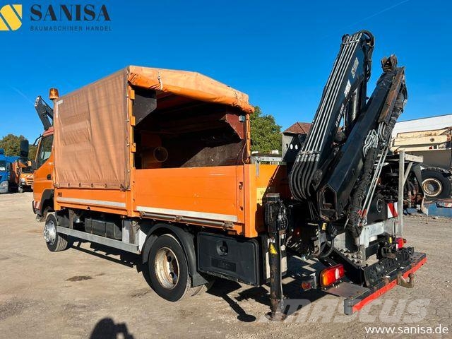 Mitsubishi Fuso Canter 6C18/Kran HIAB/4x4 Allrad/Klimai Tovornjaki s ponjavo