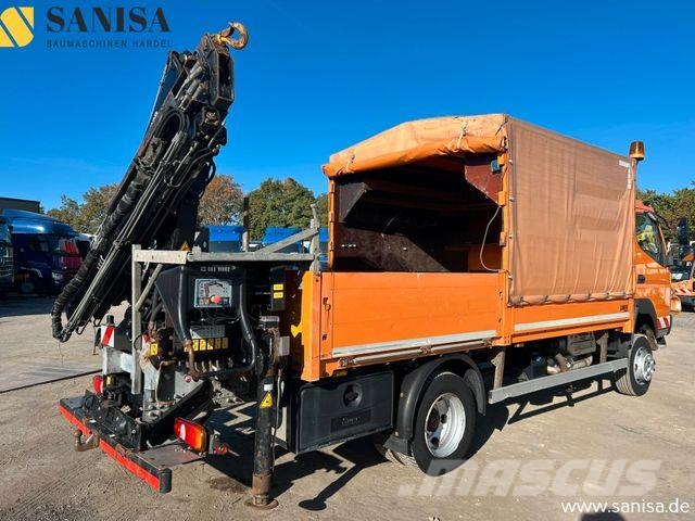 Mitsubishi Fuso Canter 6C18/Kran HIAB/4x4 Allrad/Klimai Tovornjaki s ponjavo