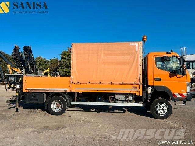 Mitsubishi Fuso Canter 6C18/Kran HIAB/4x4 Allrad/Klimai Tovornjaki s ponjavo