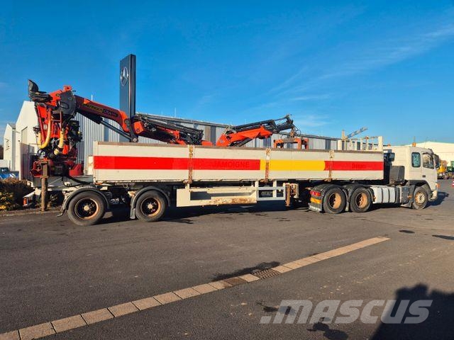 MOL CY NV 1214/20T/37 Palfinger PK44002 نصف مقطورات مسطحة / مفصلية الجوانب