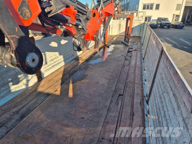 MOL CY NV 1214/20T/37 Palfinger PK44002 نصف مقطورات مسطحة / مفصلية الجوانب