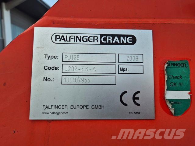 MOL CY NV 1214/20T/37 Palfinger PK44002 نصف مقطورات مسطحة / مفصلية الجوانب