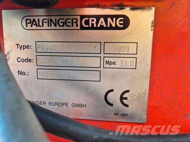 MOL CY NV 1214/20T/37 Palfinger PK44002 نصف مقطورات مسطحة / مفصلية الجوانب