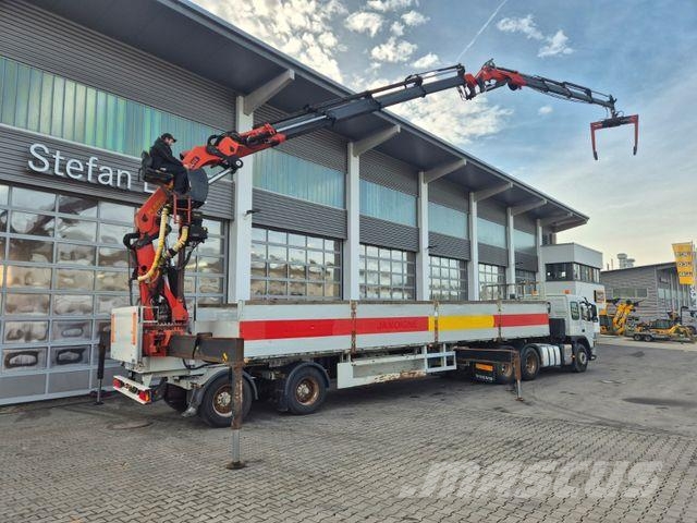 MOL CY NV 1214/20T/37 Palfinger PK44002 نصف مقطورات مسطحة / مفصلية الجوانب
