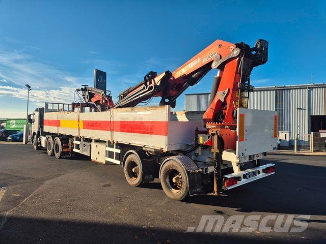 MOL CY NV 1214/20T/37 Palfinger PK44002 نصف مقطورات مسطحة / مفصلية الجوانب