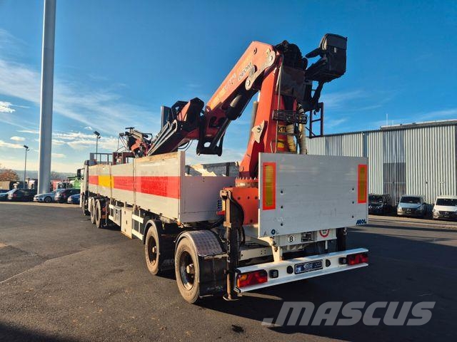 MOL CY NV 1214/20T/37 Palfinger PK44002 نصف مقطورات مسطحة / مفصلية الجوانب
