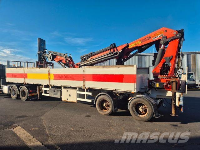 MOL CY NV 1214/20T/37 Palfinger PK44002 نصف مقطورات مسطحة / مفصلية الجوانب