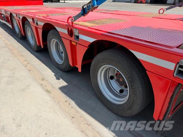 MTDK Low Loader 4-axles Extendable 58000 kg Žemo iškrovimo puspriekabės