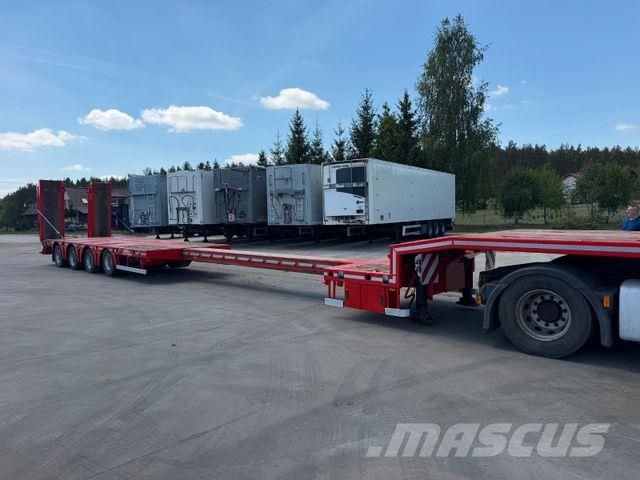 MTDK Low Loader 4-axles Extendable 58000 kg Žemo iškrovimo puspriekabės