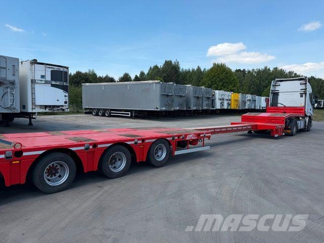 MTDK Low Loader 4-axles Extendable 58000 kg Žemo iškrovimo puspriekabės