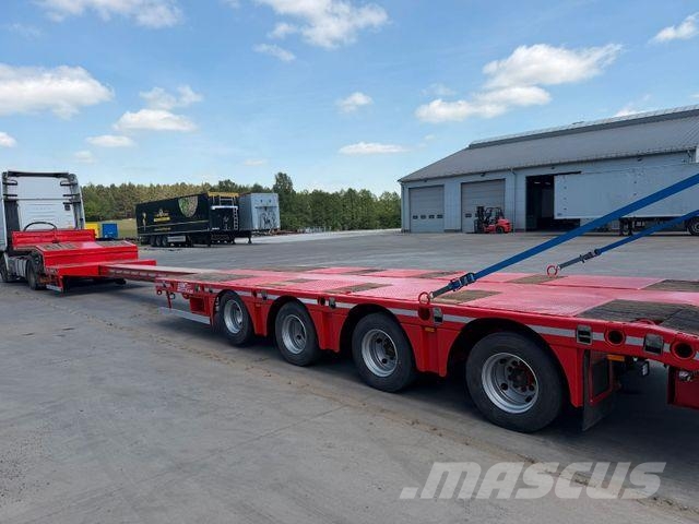 MTDK Low Loader 4-axles Extendable 58000 kg Žemo iškrovimo puspriekabės