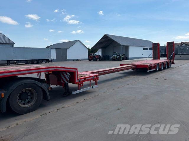 MTDK Low Loader 4-axles Extendable 58000 kg Žemo iškrovimo puspriekabės