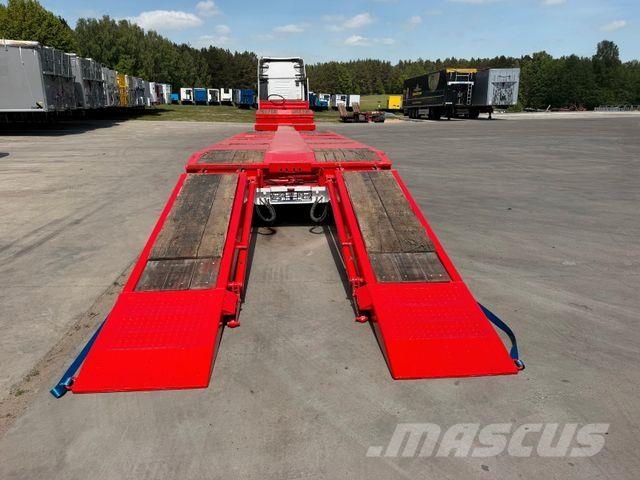 MTDK Low Loader 4-axles Extendable 58000 kg Žemo iškrovimo puspriekabės