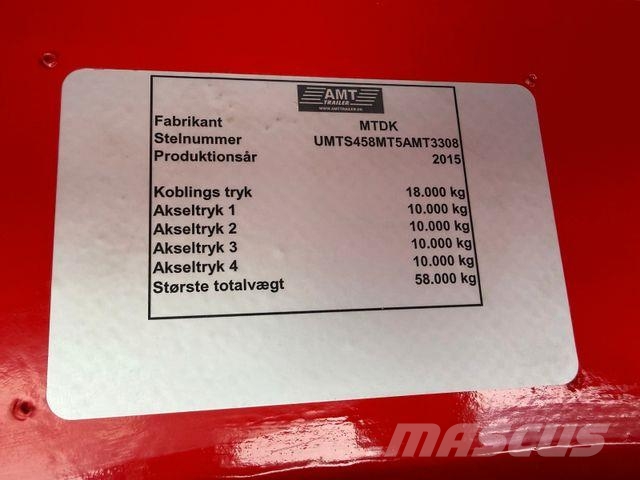 MTDK Low Loader 4-axles Extendable 58000 kg Žemo iškrovimo puspriekabės